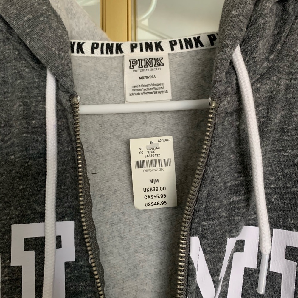 NWT PINK zip up jacket